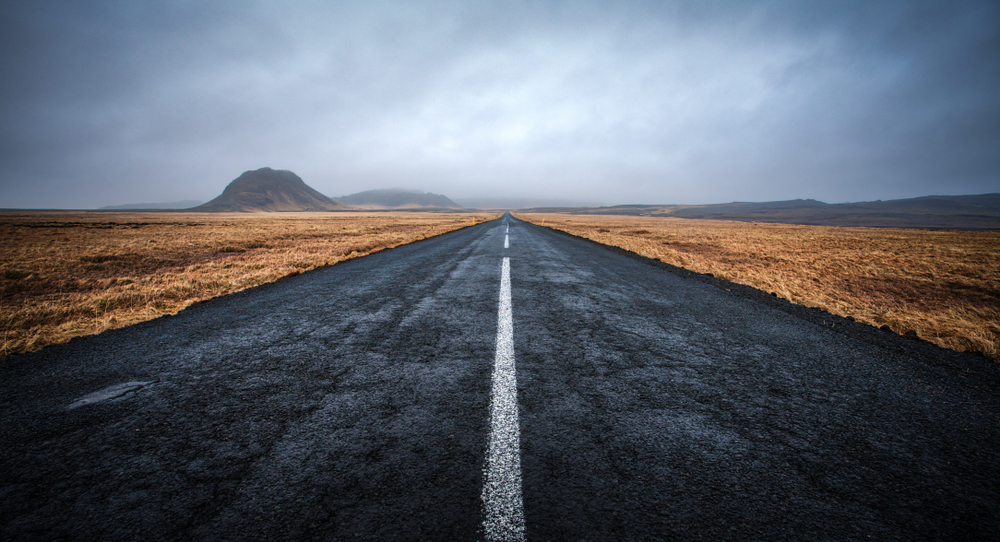 Carretera 1 en Islandia, la más usada para las rutas en coche por Islandia