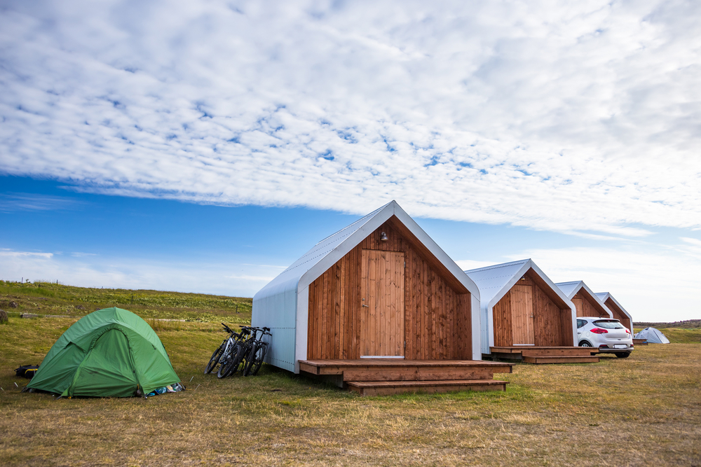 Ejemplo de zona de camping en Islandia